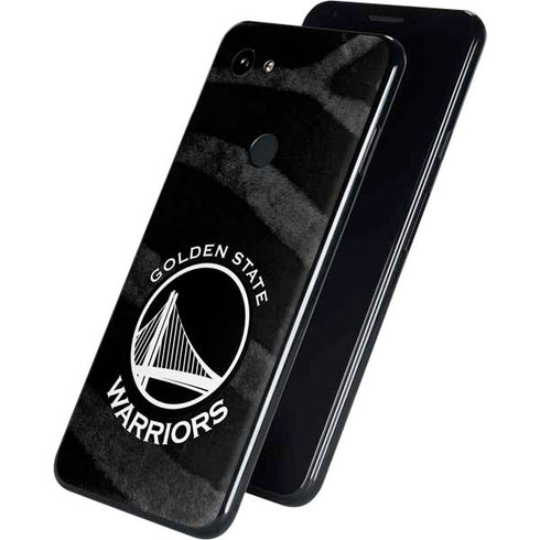 NBA Golden State Warriors Black Animal Print Google Pixel 3a Skin